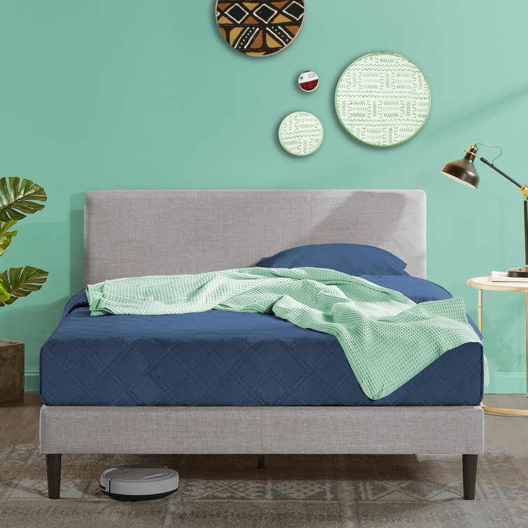 Camile Upholstered Bed Frame with Headboard
